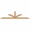 Ekena Millwork Richland Smooth Timber Gable Bracket, Western Red Cedar, 84"W x 21"H x 1 1/2"D x 3 1/2"F, 6/12 Pitch GBW084X21X0204RIC00SWR - alternate 1